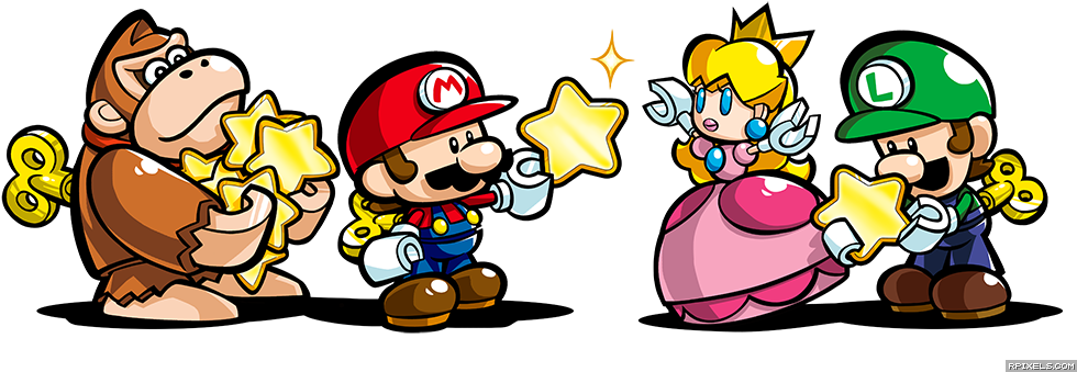 Super_ Mario_ Characters_ With_ Stars