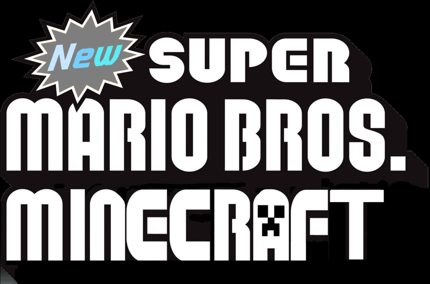 Super Mario Minecraft Mashup Logo