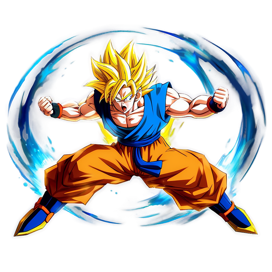 Super Saiyan 3 Goku Flying Png Bvb