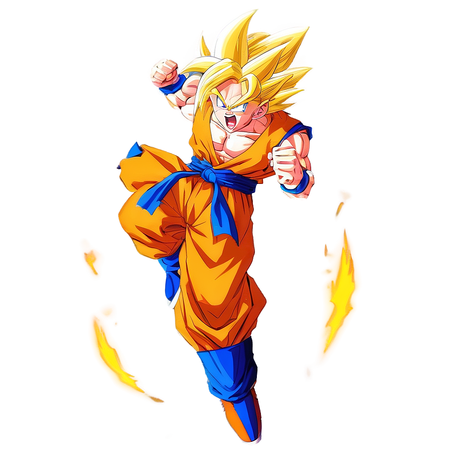 Super Saiyan 3 Goku Flying Png Cbu89