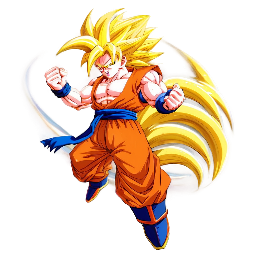 Super Saiyan 3 Goku In Flight Png 06252024