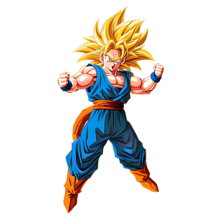 Super Saiyan 3 Goku In Flight Png Cat