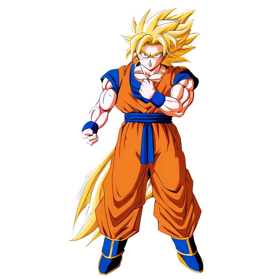 Super Saiyan 3 Goku On Earth Png Orh23