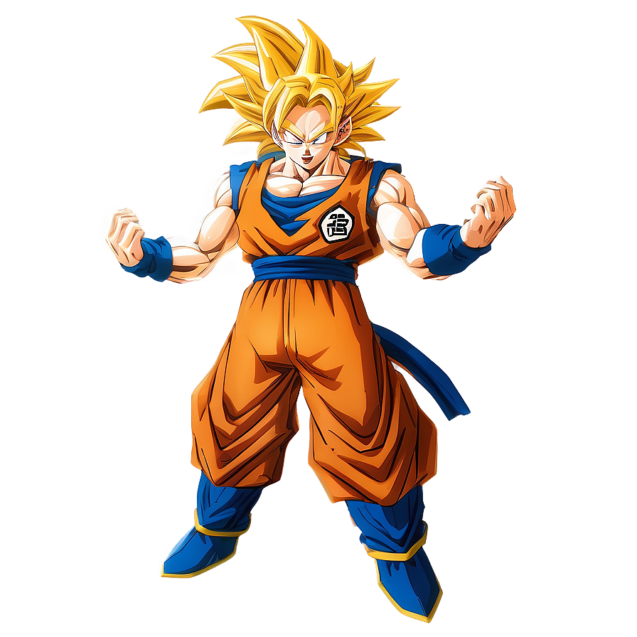 Super Saiyan 3 Goku Power Up Png Qag72