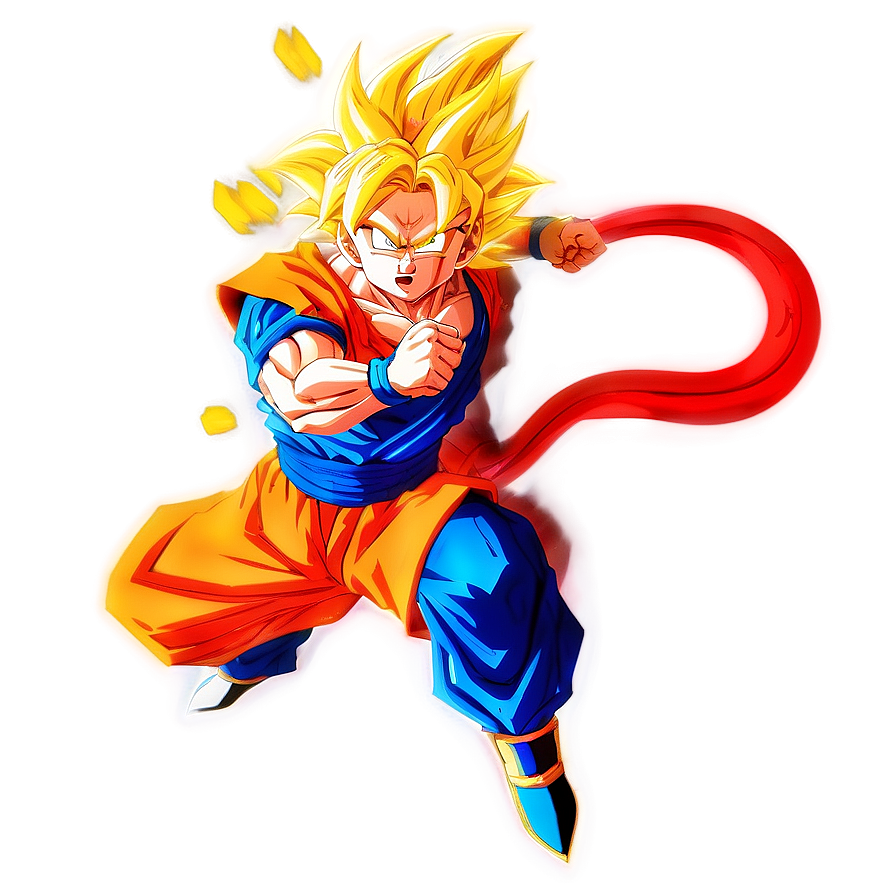 Super Saiyan 3 Goku's Aura Unleashed Png 79