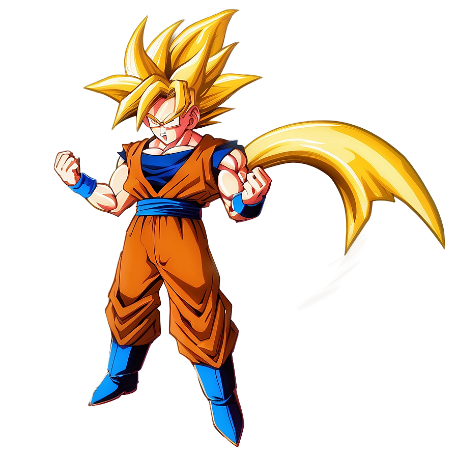 Super Saiyan 3 Goku's Legendary Transformation Png Mkg90