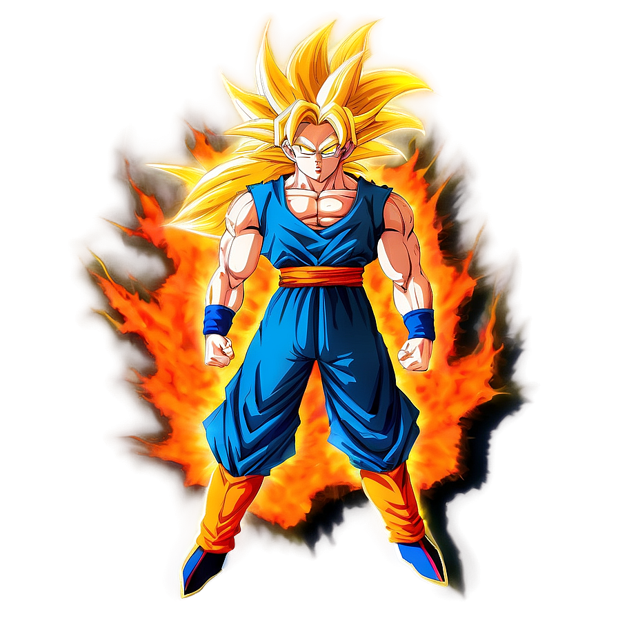 Super Saiyan 3 Goku With A Halo Png 68