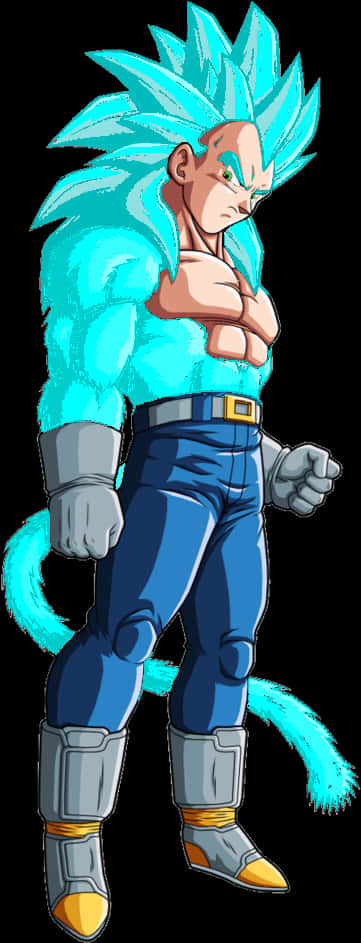 Super Saiyan Blue Vegeta Stance