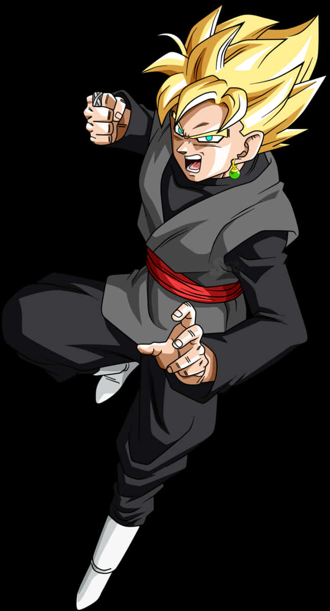 Super Saiyan Goku Black Action Pose