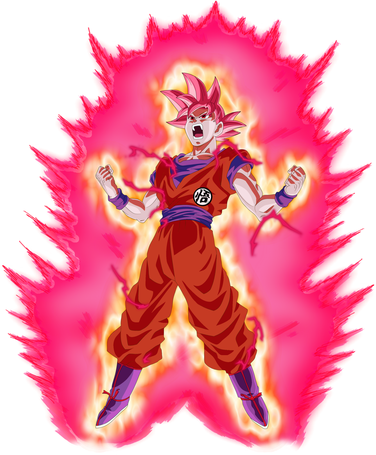 Super Saiyan Goku Fire Aura