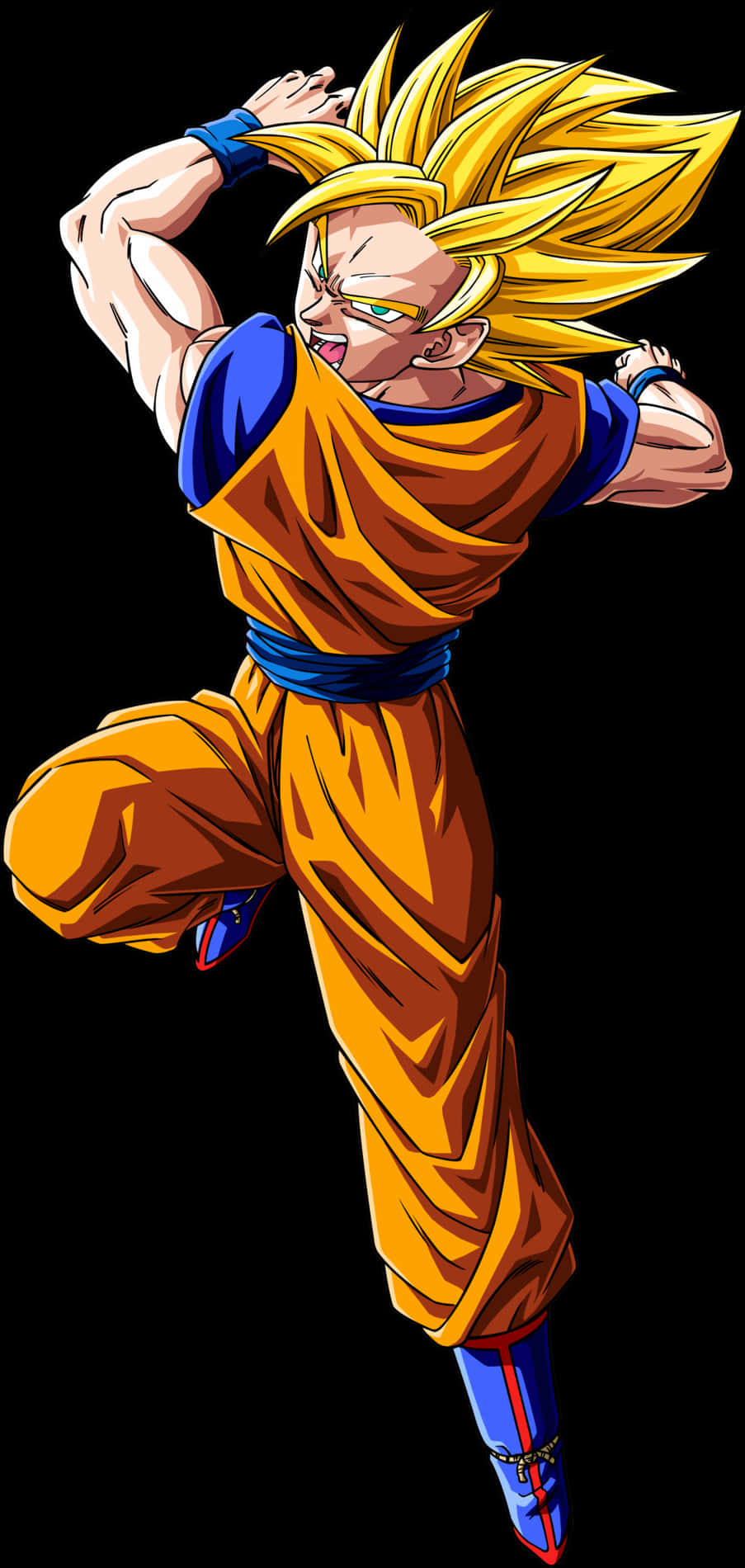 Super Saiyan Goku Power Up