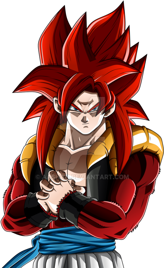 Super Saiyan Goku Red Hair