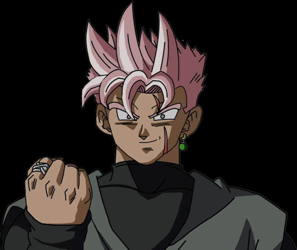 Super Saiyan Rose Black Goku Smirk