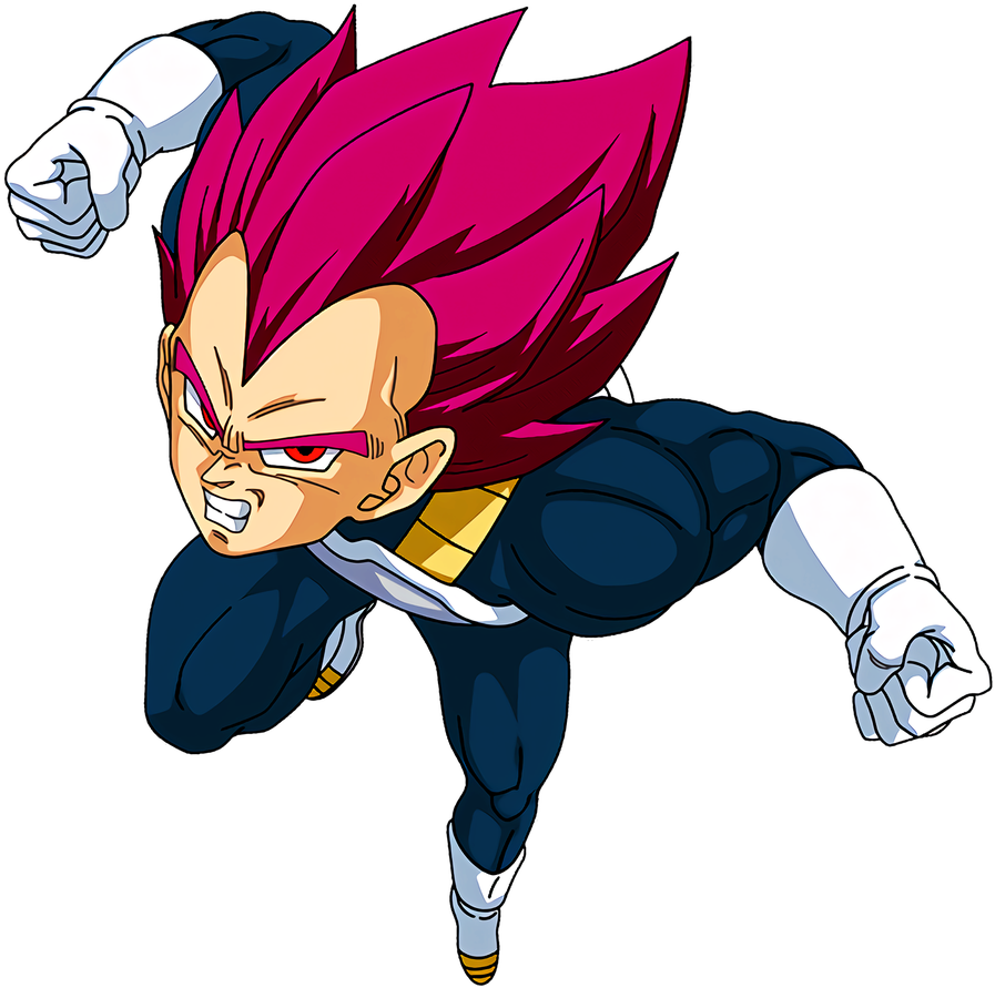 Super Saiyan Vegeta Flying Action Pose