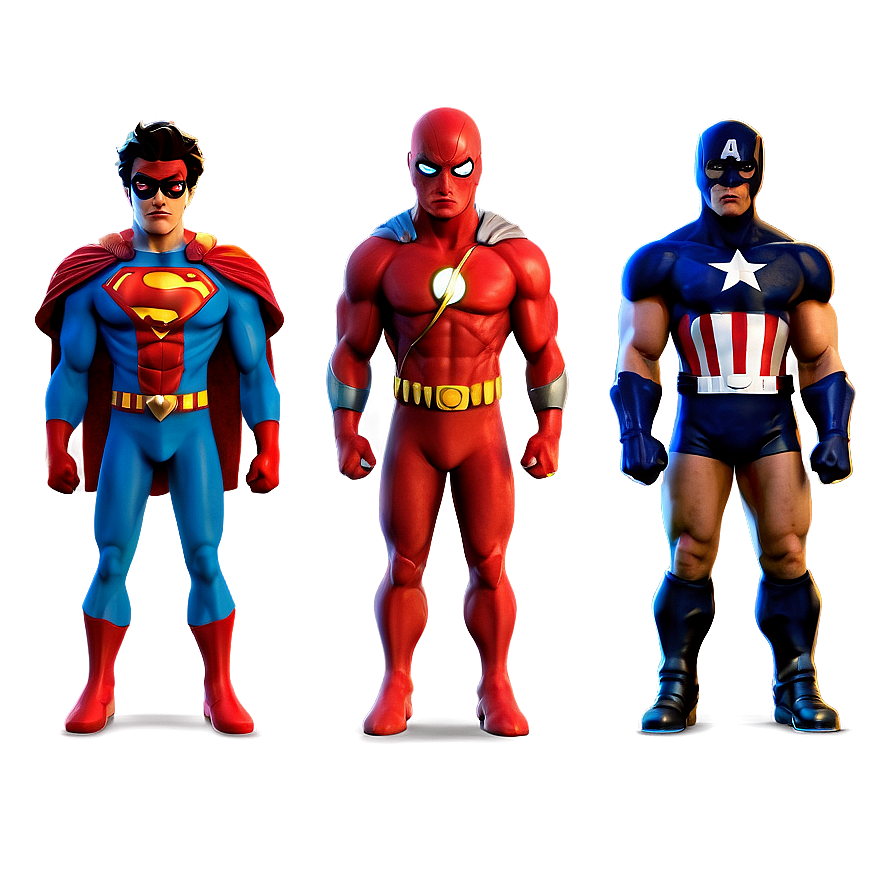 Superhero Characters Collection Png 06122024