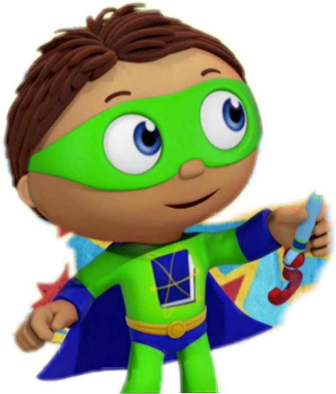 Superhero Child Cartoon Character