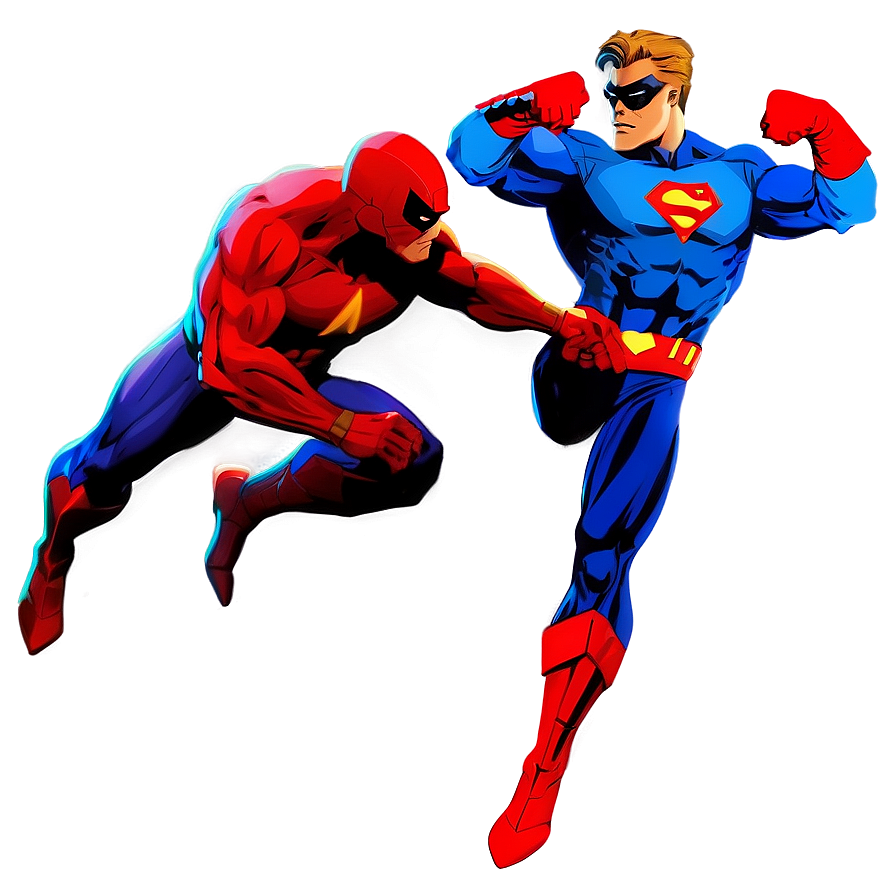 Superhero Fight Stance Png 16