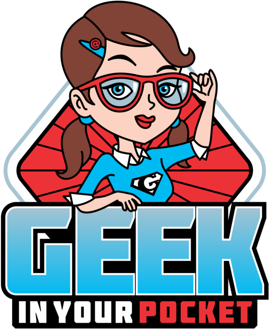 Superhero Geek Girl Cartoon