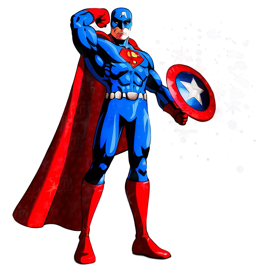 Superhero In Winter Png Hwo25