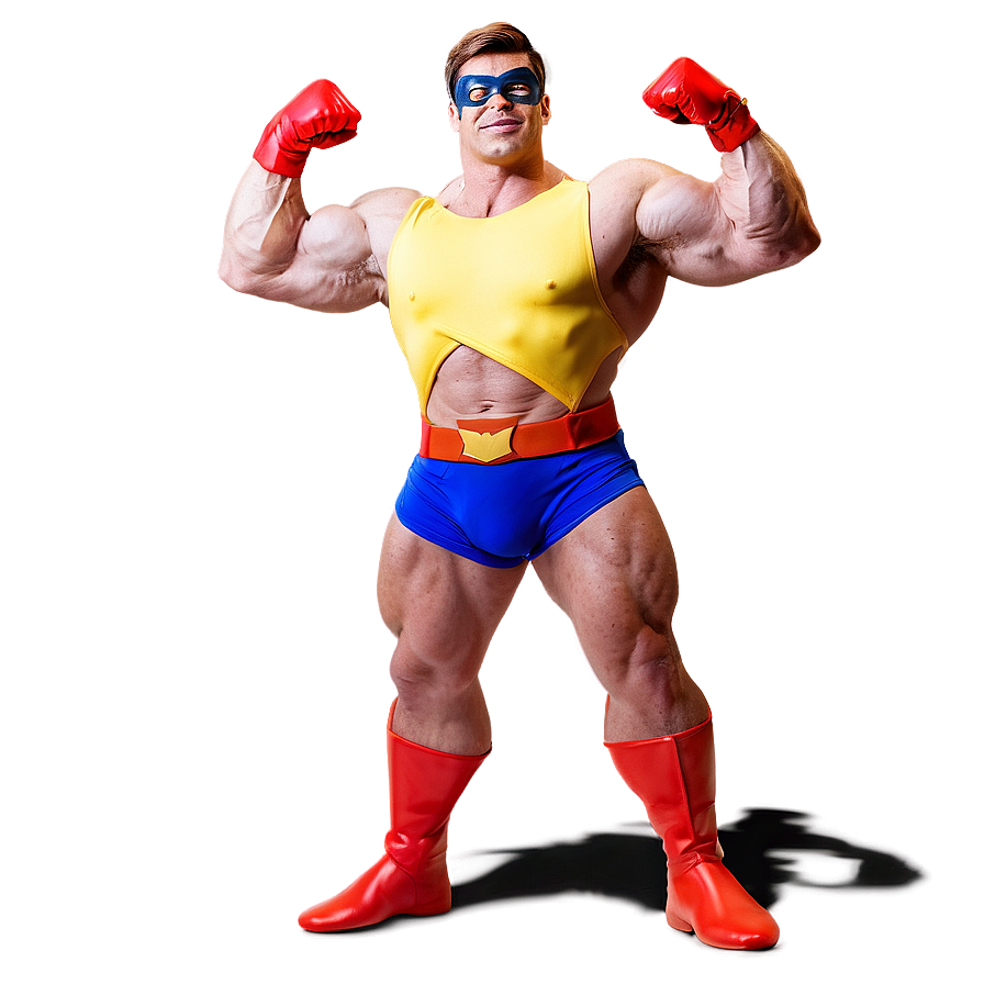 Superhero Muscle Man Png 06252024