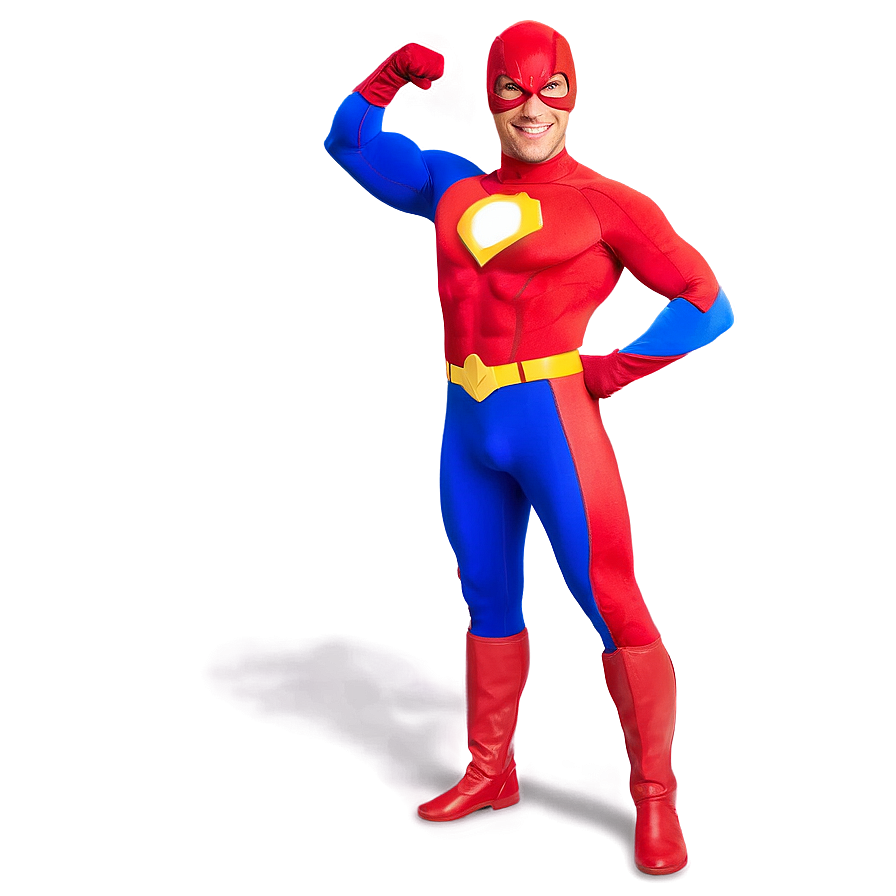 Superhero Victory Pose Png 10