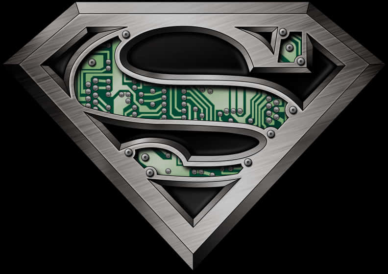 Superman Logo Circuit Design