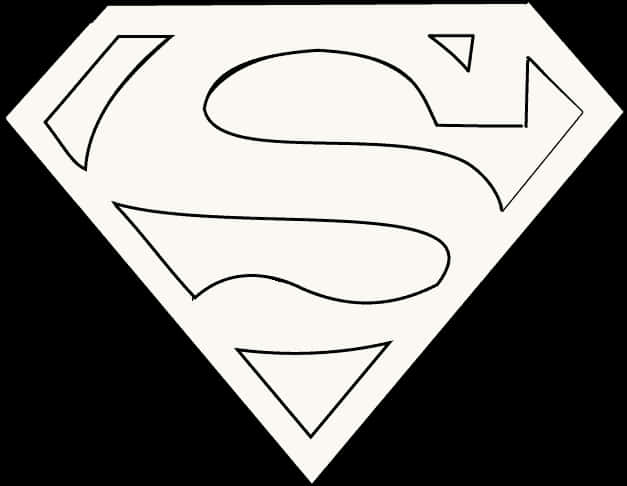 Superman Logo Outline