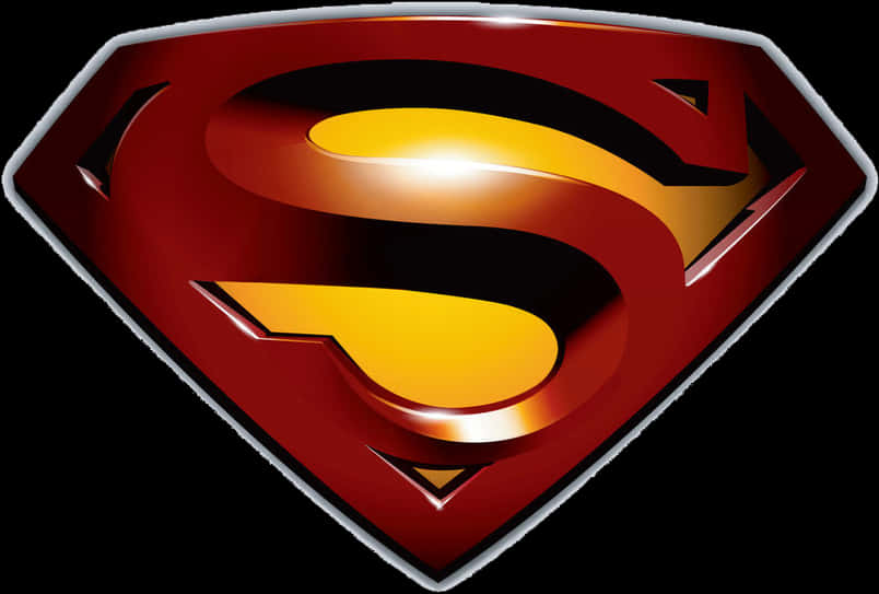 Superman Logo3 D Rendering