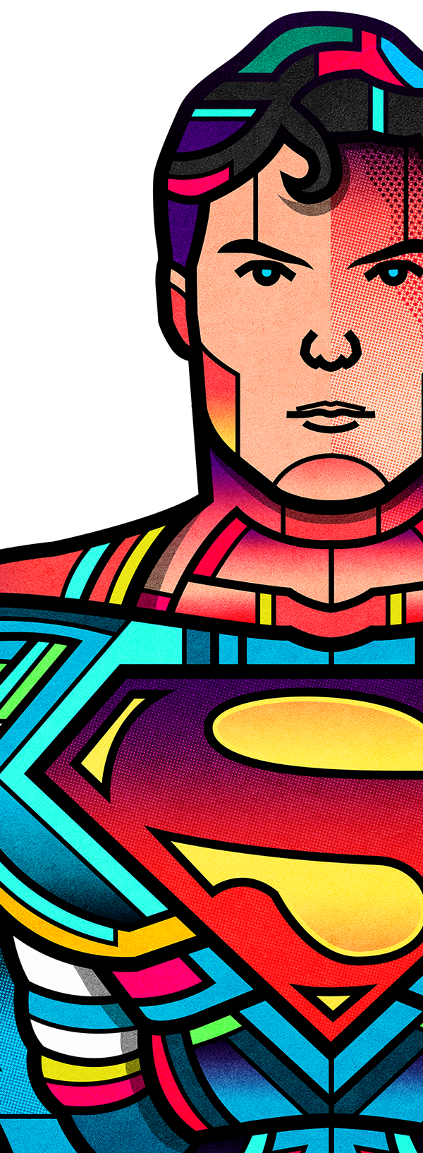 Superman Pop Art Portrait