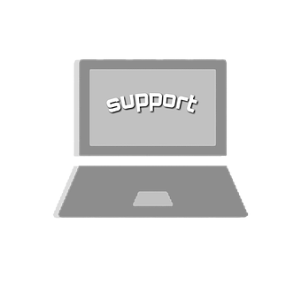 Support Laptop Graphic