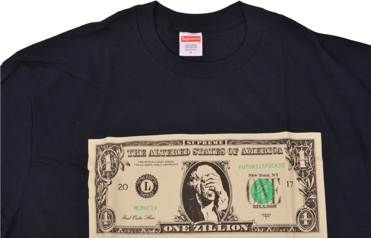 Supreme Branded One Zillion Dollar Tee