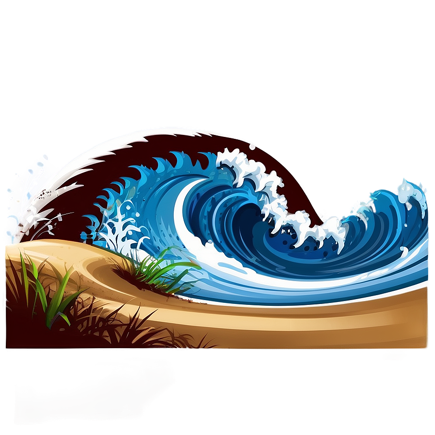 Surf Waves Beach Png 06132024