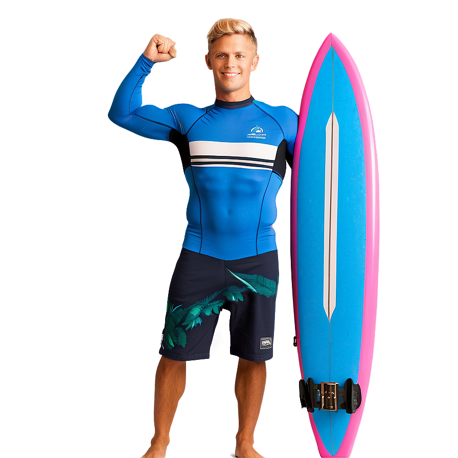 Surfer’s Victory Pose Png 20