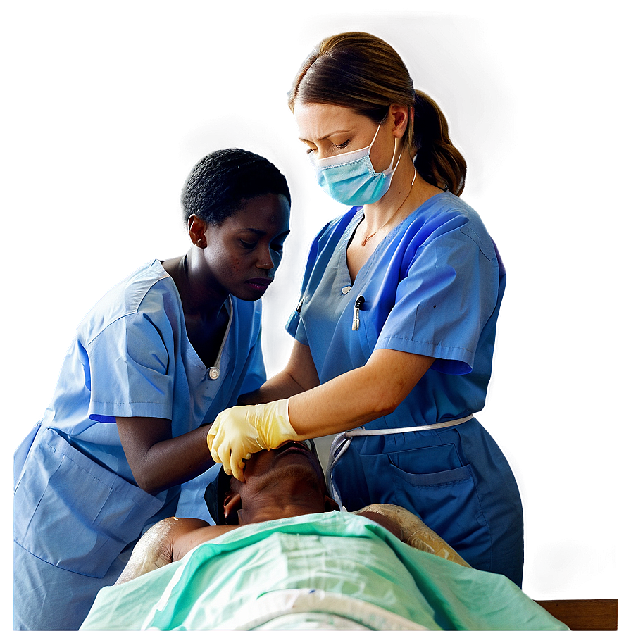 Surgery Nurse Assisting Png 06252024