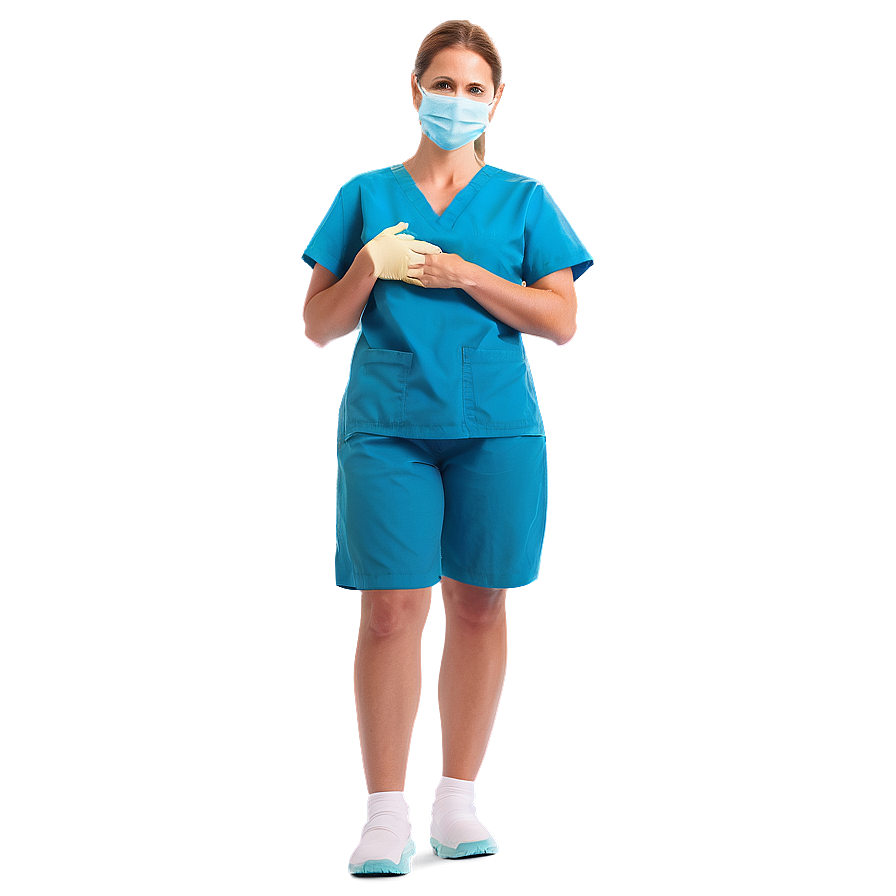 Surgical Nurse In Scrubs Png Rfv55