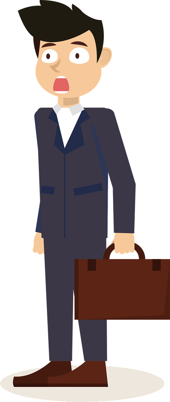 Surprised Businessman Cartoon