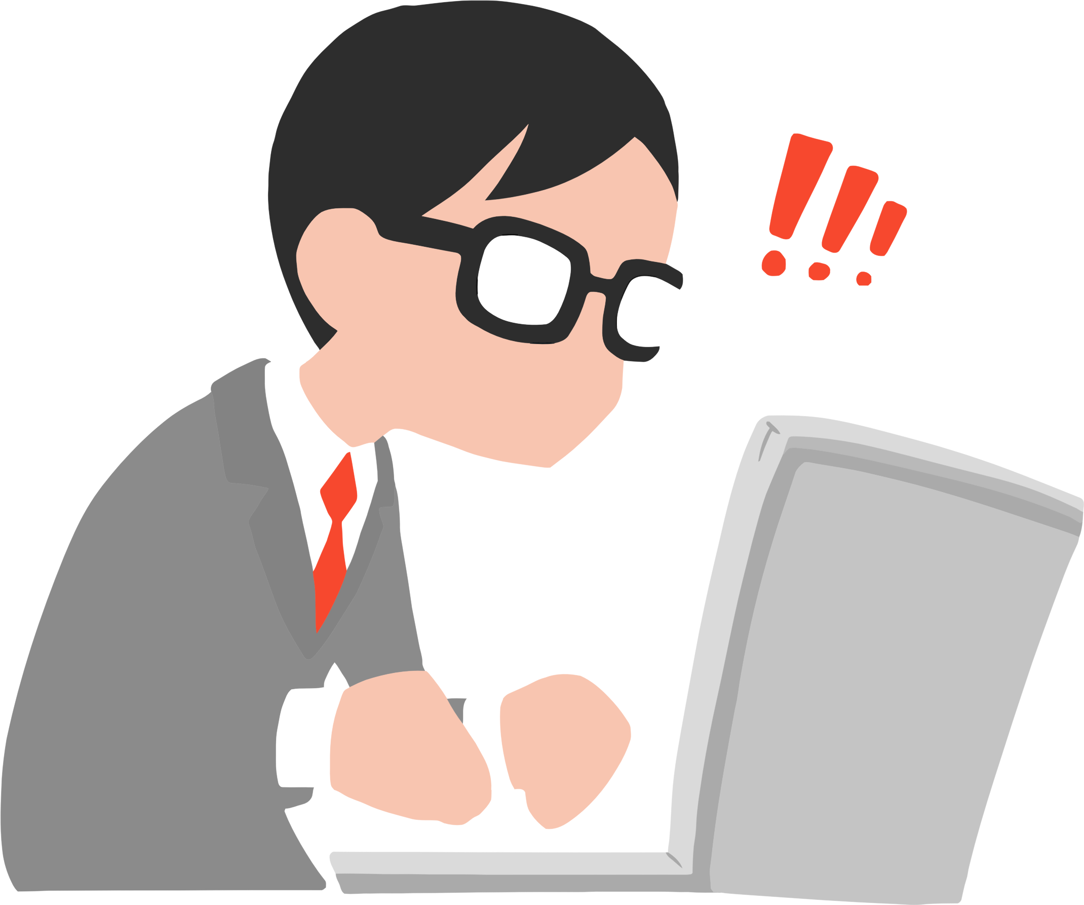 Surprised Businessman Clipart