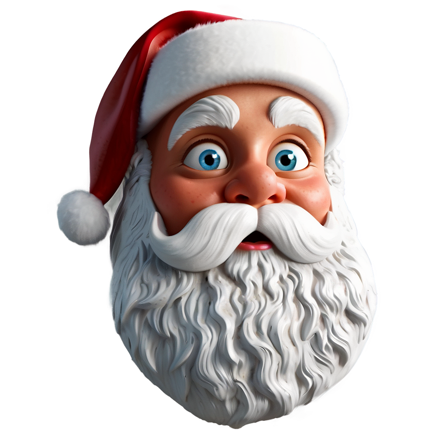 Surprised Santa Cartoon Png 06282024