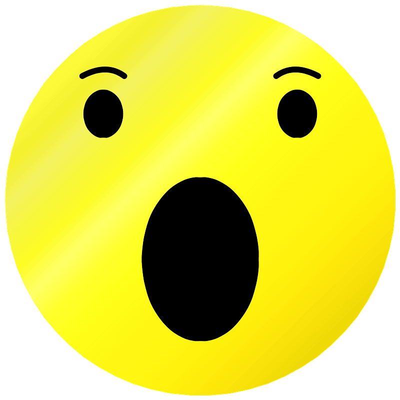 Surprised Yellow Face Emoji