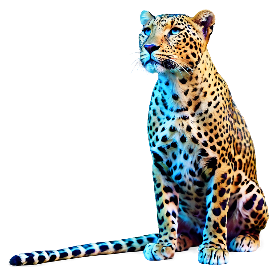 Surreal Cosmic Leopard Png Kxe