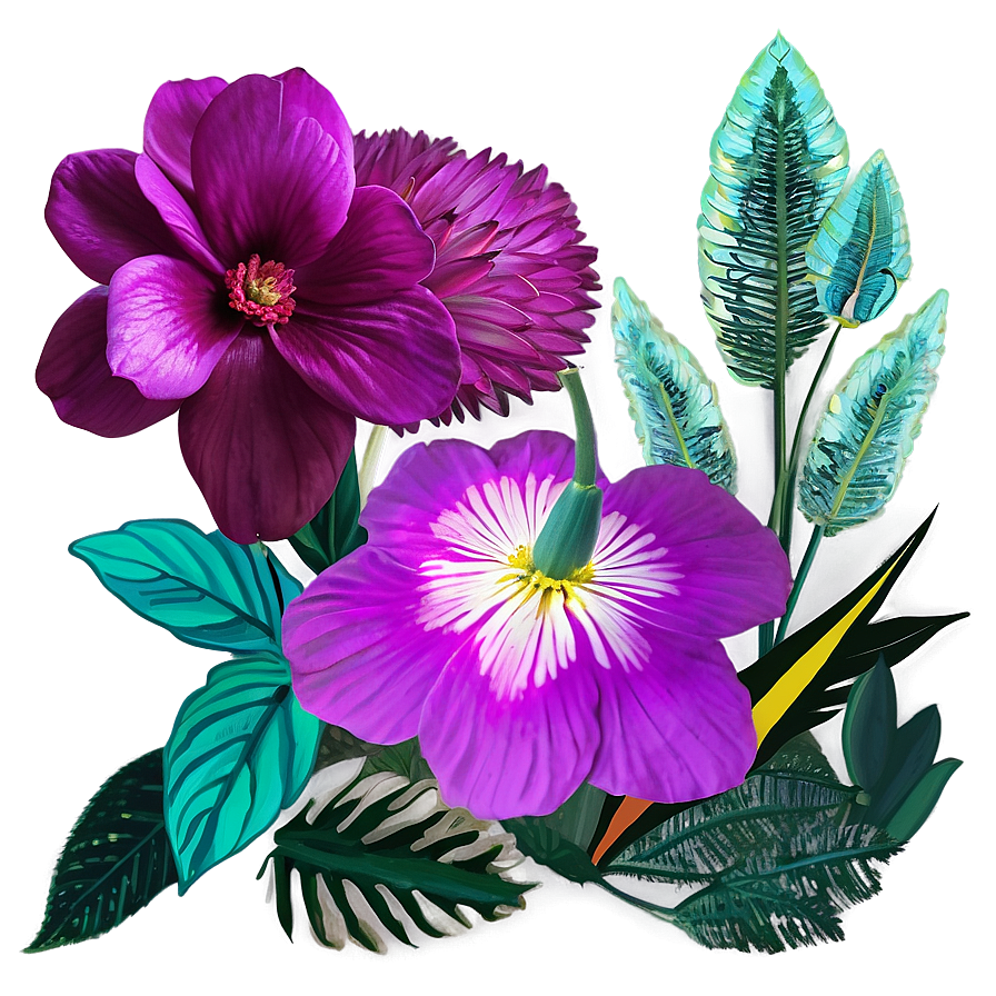 Surreal Indie Flower Png Knb