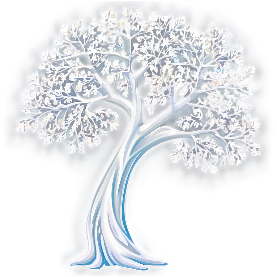 Surreal White Tree Art Png Ugh