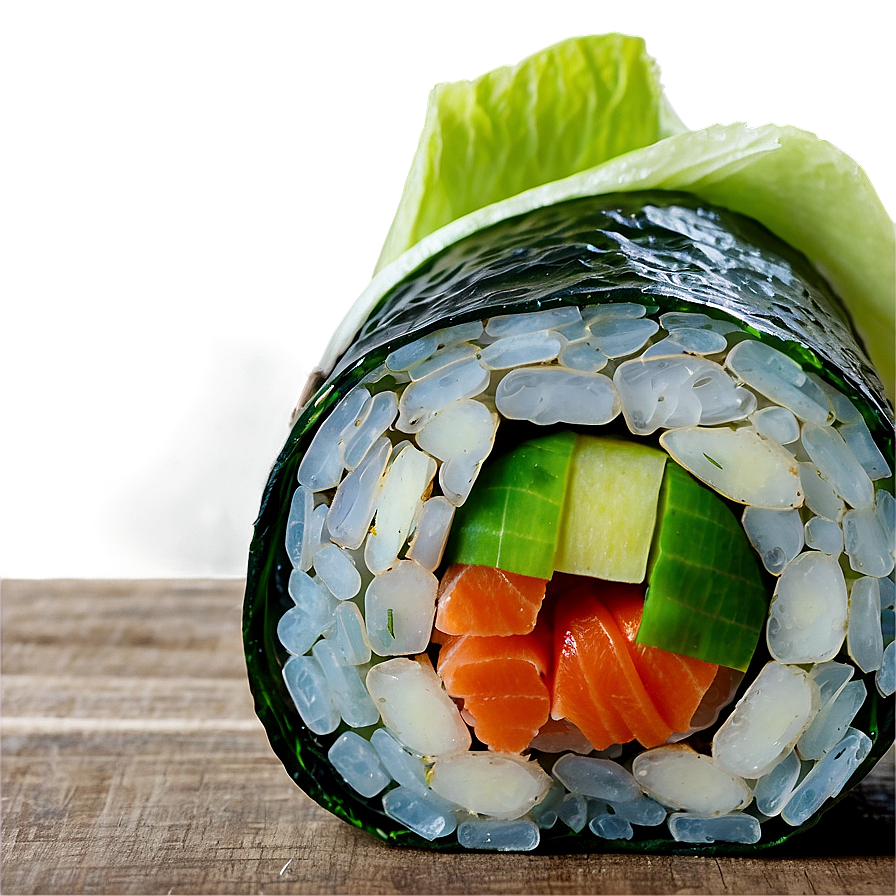 Sushi In Seaweed Wrap Png Uyi12