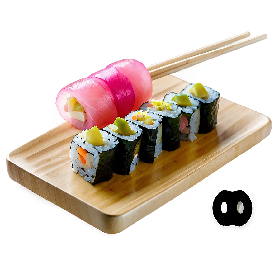 Sushi With Pickled Radish Png Spx