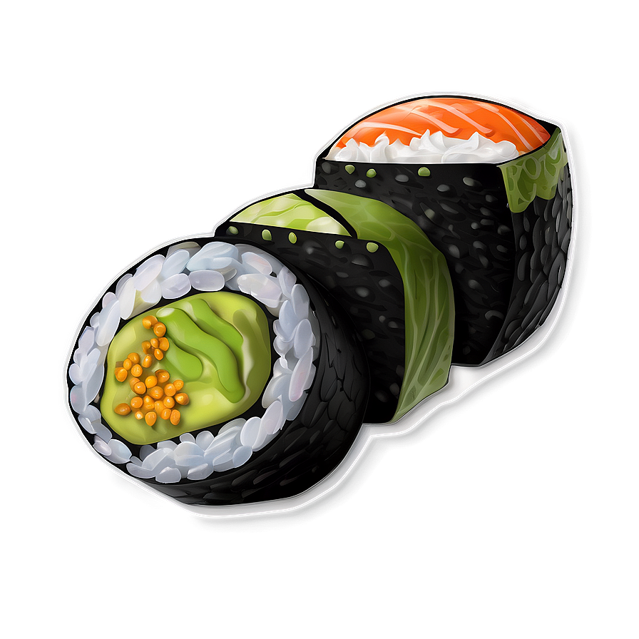 Sushi With Wasabi Png Pjr2