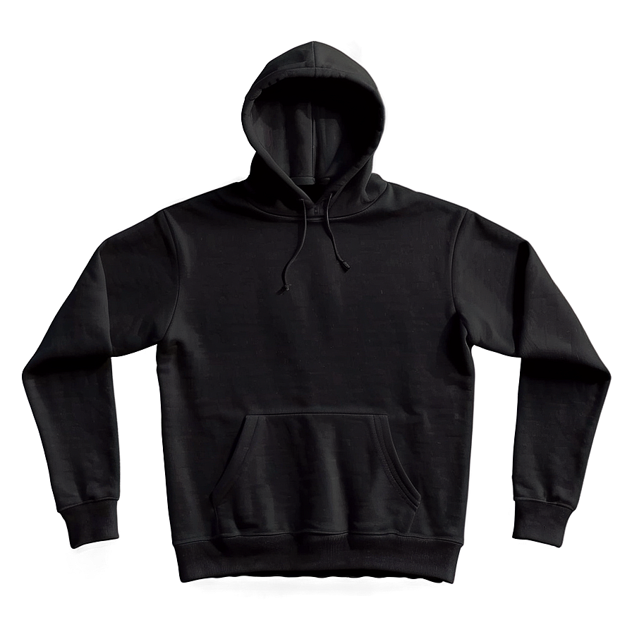 Sustainable Black Hoodie Png 05252024