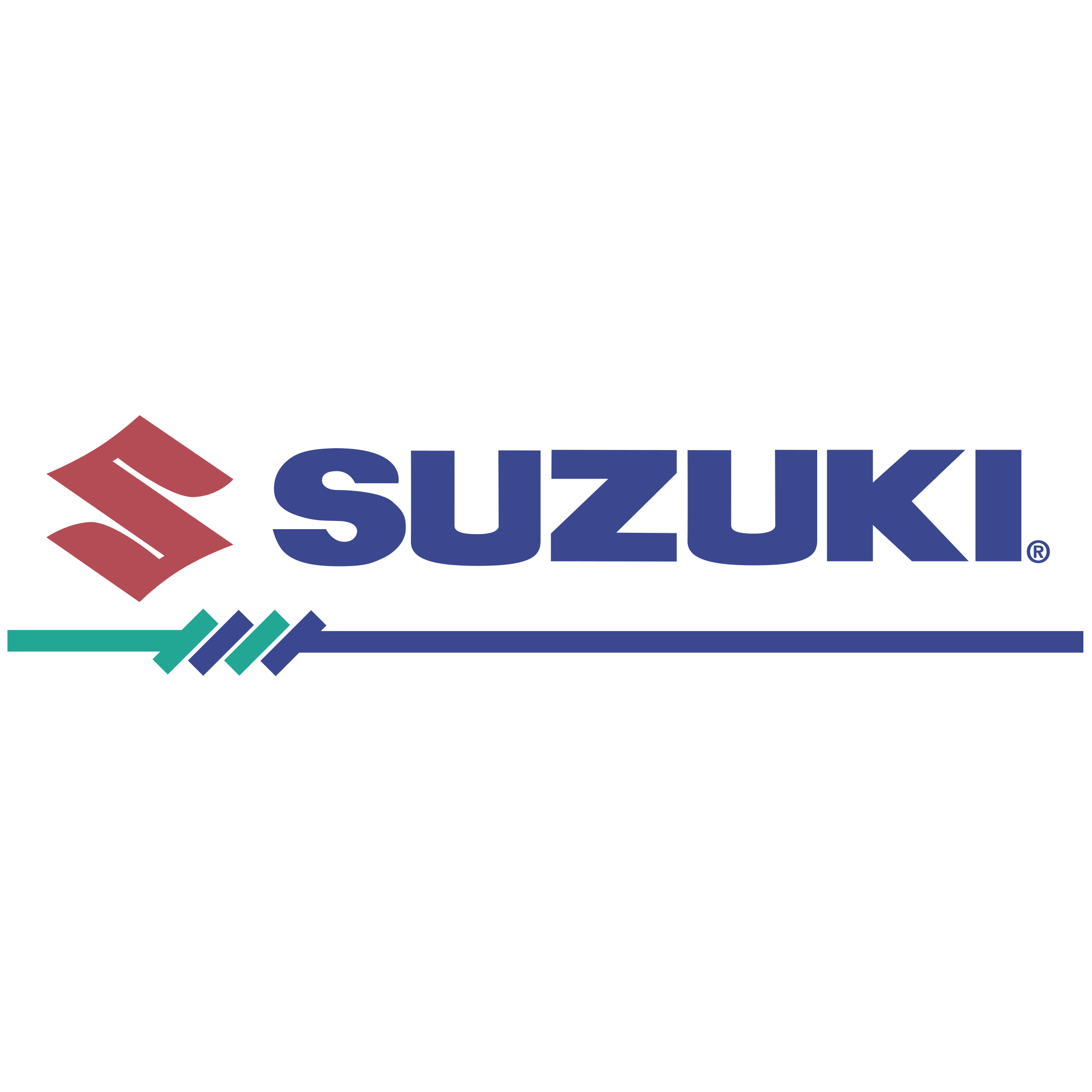 Suzuki Logo Blue Background