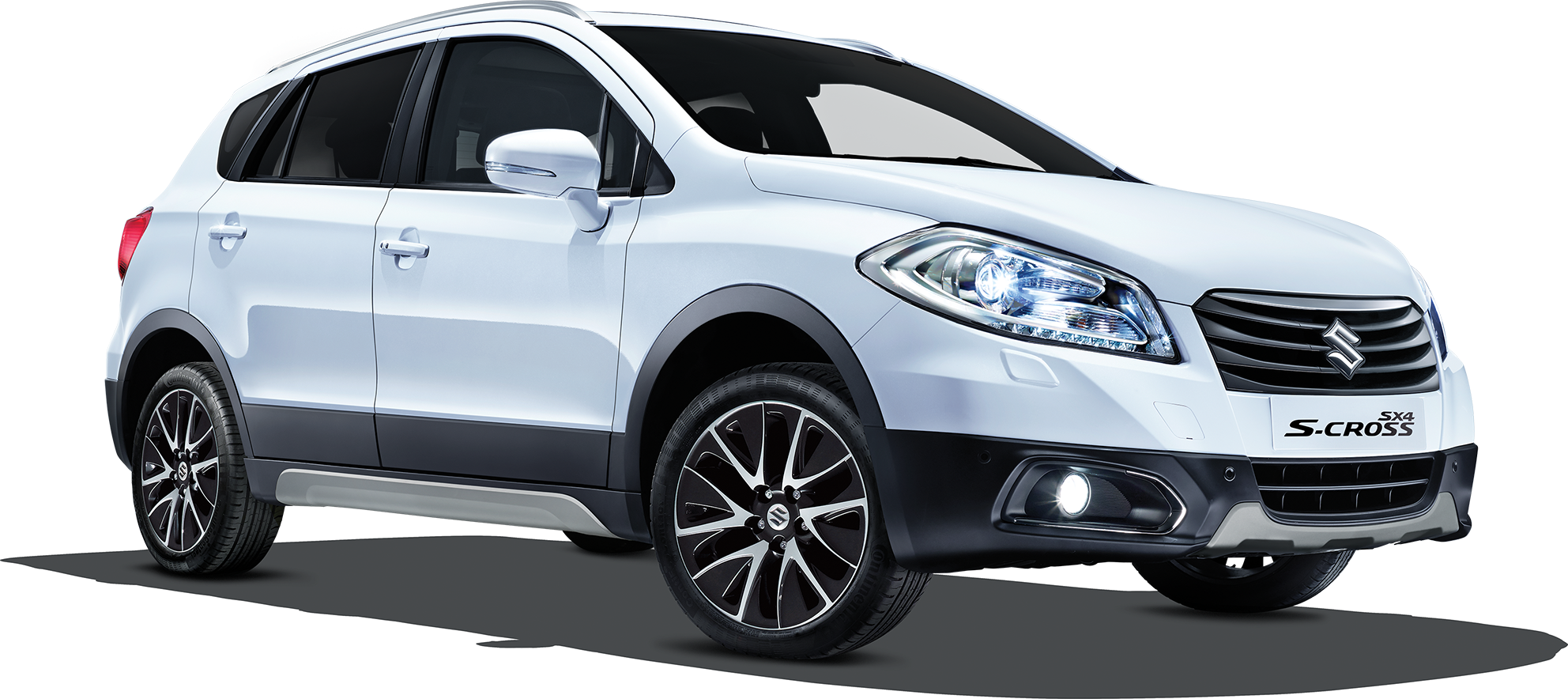 Suzuki S Cross Silver S U V Profile View