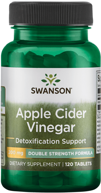 Swanson Apple Cider Vinegar Supplement Bottle