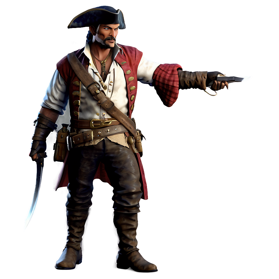 Swashbuckling Rogue Pirate Png Npk